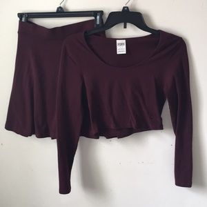 TWO PIECE VS PINK SKIRT AND TOP SET